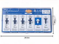 100 pièces Kit de clips de fixation pour voiture, attaches en plastique, rivets à pression, clips pour garnitures de porte et pare-chocs, nouveau kit auto