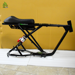 Khung xe đạp điện <span class=keywords><strong>20</strong></span> inch màu đen, khung xe đạp điện hai giảm xóc sau, khung xe đạp điện 73 RX, khung xe đạp địa hình bánh béo - Product Image 6