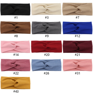 Winter Hot Selling Super Soft High Stretch Twist <strong>Headband</strong> for <strong>Baby</strong> Girls Warm Hairband Accessories Wholesale - Product Image 2