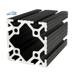 Perfil de aluminio industrial 50x50 personalizado para puerta y <span class=keywords><strong>ventana</strong></span> 5050 línea de montaje perfiles de aluminio de extrusión de corte - Product Image 2