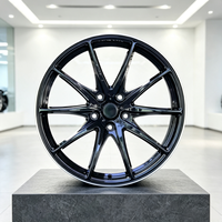 Jantes en alliage de 15 à 19 pouces 5x114.3 5x105 ET40 Noir brillant pour Toyota Honda Nissan Hyundai Ford TUV JWL