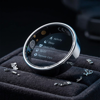 Anillo Inteligente Circular de Salud con Pantalla Táctil, Monitor de Actividad, Frecuencia Cardíaca, Sueño, Cuidado Remoto, Resistente al Agua, Anillo con IA