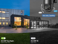 Ubox App Solar Powered 4G Lte Pan-Tilt CMOS 3MP Outdoor Home Security Camera CCTV System