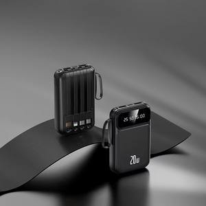 Bancos de energía de carga rápida 10000mAh Banco de energía personalizado <span class=keywords><strong>20000</strong></span> Mah Cargador rápido Banco de energía inalámbrico con cable de alta capacidad - Product Image 5