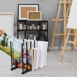 JH-Mech présentoir de stockage d'œuvres d'art avec roues double face 40 étagères support de séchage horizontal bon marché en métal mobile - Product Image 2