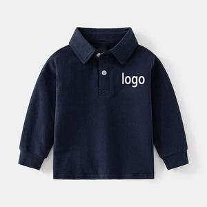 Chemise polo à manches longues pour garçons, élégante et chaude pour l'automne, col montant, imprimé cartoon personnalisé - Product Image 6