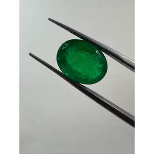 พลอยแซมเบียธรรมชาติทรงรีมรกตตัดเหลี่ยมเพชรพลอยหลวมสำหรับทำเครื่องประดับราคาขายส่ง - Product Image 1