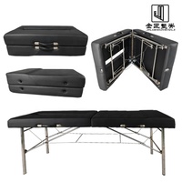 Table de massage pliable, portable, légère et moderne pour la chiropratique, avec cadre en acier inoxydable, idéale pour les écoles, les hôtels et les gymnases