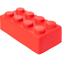 Balle anti-stress en mousse PU en forme de bloc de construction, jouet sensoriel à presser personnalisé en gros pour enfants autistes