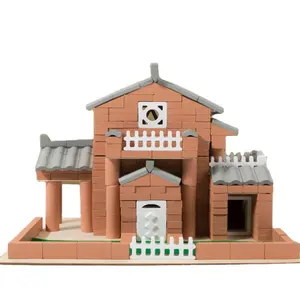 Modello di creatività per bambini blocchi di costruzione Mini mattoni di cemento fatti da te tecnici Set di blocchi per bambini