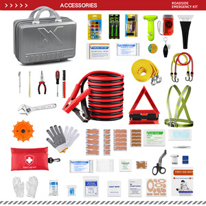 X Emergency Kit 34.5x21.5x23.5cm Plastic <b>Vehicle</b> Safety Rescue Toolbox - Product Image 5