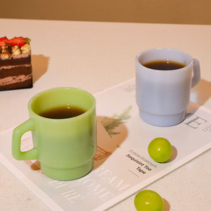 Decalcomania personalizzata in carta Color vetro tazze da caffè latte tazza da tè in vetro con manico in vetro Logo personalizzato - Product Image 4