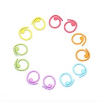 50 pièces en alliage à base de zinc marqueurs de point à tricoter spirale multicolore peint marqueur boucle Crochet point serrure tricot aiguille Clip