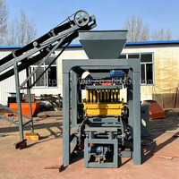Machine de production de briques à petite échelle QT4-26, machine semi-automatique pour blocs creux en béton, ligne de production complète en option