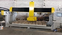 Machine de découpe de pierre en marbre CNC à 5 axes facile à utiliser, scie à pont 380V