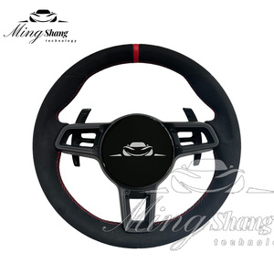 Volant chauffant pour <span class=keywords><strong>Porsche</strong></span> Panamera Macan Cayenne Taycan 718 Cayman GT4 RS <span class=keywords><strong>911</strong></span> Carrera Targa <span class=keywords><strong>911</strong></span> <span class=keywords><strong>GT3</strong></span> <span class=keywords><strong>911</strong></span>.2 991 992 GT2 - Product Image 4