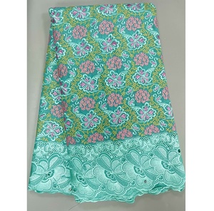 Tela de encaje de algodón africano de alta calidad con diamantes de imitación, venta al por mayor, encaje de gasa suizo para mujeres, vestidos de novia, costura - Product Image 2