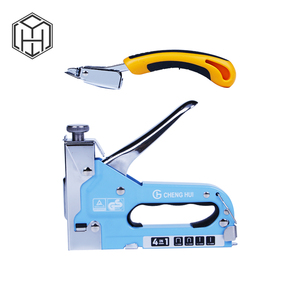 Pistola grapadora de acero de alta resistencia <span class=keywords><strong>para</strong></span> muebles, decoración DIY, artesanías de madera, carpintería, pistola grapadora ajustable Cuatro en Uno - Product Image 2