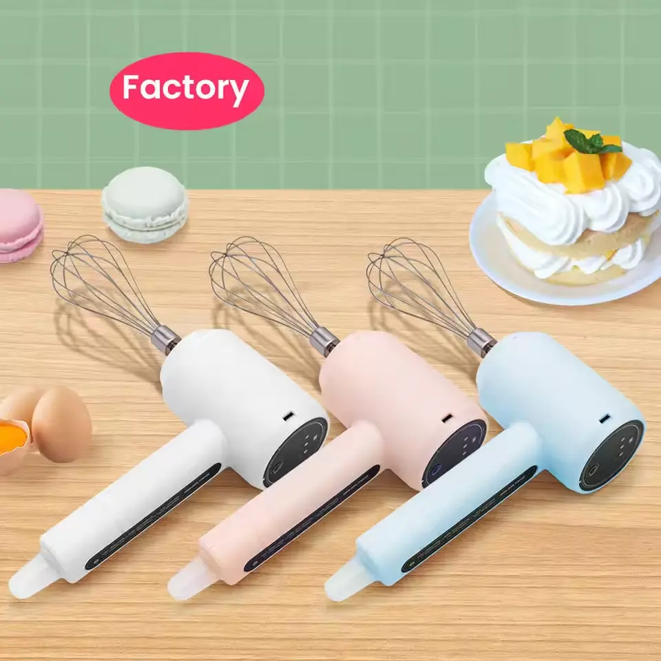2024 Best Selling Products Low Noise Electric Egg Whisk Kitchen Household Automatic Cream Milk Beater Baking Egg Beater
