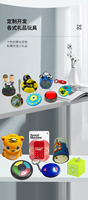 Porte-clés parlant personnalisable avec 6 sons pré-enregistrés Porte-clés en plastique personnalisé imprimé UV