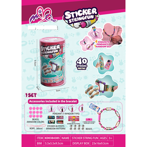 Kit de Création de <span class=keywords><strong>Bijoux</strong></span> DIY : Bracelets à Grosses Perles Personnalisables et Partageables, Ensemble Beauté avec Autocollants, Artisanat Créatif, Cadeaux de Fête - Product Image 3