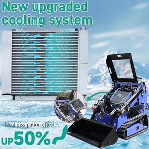 รถตักดินขนาดเล็กแบบดีเซล พร้อมบุ้งกี๋ขนาด 0.5 ตัน รถตักแบบตีนตะขาบ รับประกัน 1 ปี ประสิทธิภาพสูง กำลังไฟ 17.2 กิโลวัตต์ - Product Image 3