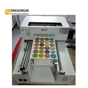 Máquina de impresión de alimentos de tamaño Mini A3, máquina de impresión plana, tamaño 6 colores, para arroz, papel, Chocolate, pastel comestible, fabricante de China