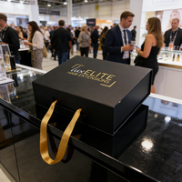 Low MOQ Custom Matte Black Clamshell <strong>Box</strong> <strong>Paper</strong> Magnetic Gift <strong>Box</strong> with Ribbon Handle for Wig Gift Packaging <strong>Box</strong>