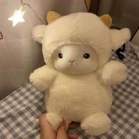 Vente en gros d'usine, meilleurs jouets mignons en forme de chèvre, vente en gros d'animaux en peluche, bébé agneau gras, mini peluche en peluche, jouet en peluche en forme de mouton