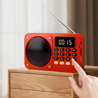 Lecteur MP3 Gurbani portable avec batterie 1200 mAh, recharge USB-C, haut-parleur Coran/Bible, nouveau modèle, petite radio d'urgence pour l'extérieur