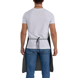 Bajo MOQ lienzo tela de lino <span class=keywords><strong>personalizado</strong></span> <span class=keywords><strong>delantal</strong></span> Agregar nombre <span class=keywords><strong>foto</strong></span> texto Logo ajustable cocina Chef cocina para hombres mujeres - Product Image 3