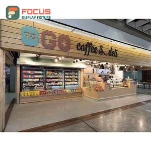 เคาน์เตอร์บริการคาเฟ่ความจุสูง แผงกระจกนิรภัย โซนแสดงสินค้าเสริม เคาน์เตอร์บริการด้านหน้า - Product Image 6