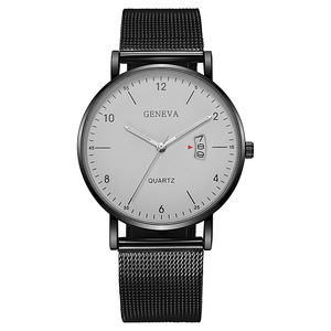Reloj de negocios para hombre, reloj de cuarzo ultrafino, redondo con fecha, reloj de cuarzo versátil para hombre. - Product Image 2