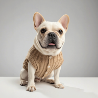 Vêtements pour chiens de luxe Joymay Fashion Designer, veste en jean, polyester et coton écologiques personnalisés, cardigan en tricot duveteux pour l'hiver