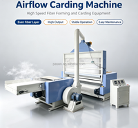 Nouvelle machine à carder les fibres à flux d'air pour la fabrication de couches de fibres de coton recyclées