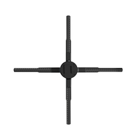 Pantalla Holográfica 3D HD de 65 cm con Control en la Nube, Proyector 3D Giratorio de 1920*1152, Ventilador Holográfico 3D LED para Publicidad
