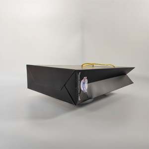 KM Wholesale Sacs cadeaux en papier cartonné de luxe avec logo personnalisé en feuille d'or, sacs de shopping - Product Image 4