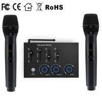 Système de karaoké sans fil pour cinéma maison, microphone dynamique, entrée/sortie optique HD, construction métallique, divertissement 2.0 canaux