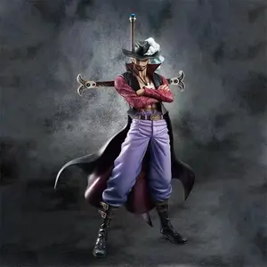 PVC Anime ONE PIECED POP DX Dracule Mihawk Action Figure 10th Anniversary Excellent Model Toy Collectables Boy Gift Bi