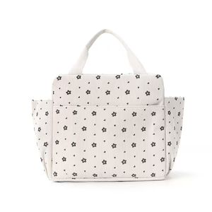 Nouveau sac à lunch en velours côtelé grande capacité pour les affaires et les pique-niques, design moderne et simple, maintien de la fraîcheur, résistant à l'eau - Product Image 3