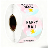 Autocollants ronds personnalisés en papier vinyle adhésif imperméable, impression d'étiquettes, autocollants en rouleau avec logo