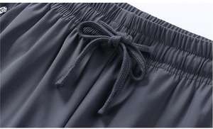"Ice Silk Seven-minute Pants <b>Men's</b> 2024 Summer Thin Section Loose Casual Sweatpants Fat Plus Size Speed Dry Pants 2227 " - Product Image 4