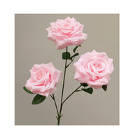 Rose blanche fleur artificielle en soie décorations d'intérieur prix bon marché