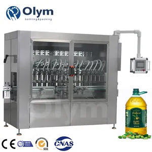Línea automática de embotellado de aceite de alta calidad Girasol Oliva Palma Vegetal Máquina de llenado de aceite de cocina comestible