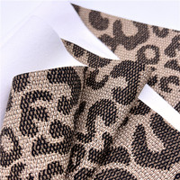 Cuir synthétique en tissu PU imprimé léopard pour sacs chaussures meubles