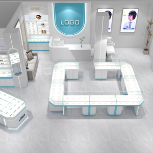 Hiển thị đồ nội thất kính trưng bày cho kính cửa hàng quang cửa hàng bán lẻ kính hiển thị Tủ thiết kế cửa hàng quang học - Product Image 4