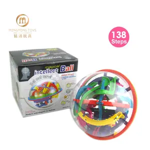 17cm juego interactivo 138 desafiantes obstáculos rompecabezas niños rompecabezas juguetes cerebro mágico Teasers para edades de 9 y hasta 3d laberinto bola