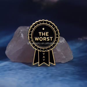 En gros Nouveau Design Bijoux Maladroit Pire Médaille Broches Badge Drôle Épingles En Émail Vêtements Collier Épinglette - Product Image 2