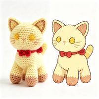 Adorable petite poupée chat jaune personnalisable, jouet en peluche doux de dessin animé, vente en gros, peluche personnalisée