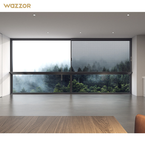 Wazzor NFRC Modernes Design Maßgefertigte Vertikale Automatische Schiebefenster aus Aluminium mit App-Steuerung und Elektrischem Liftsystem - Product Image 3